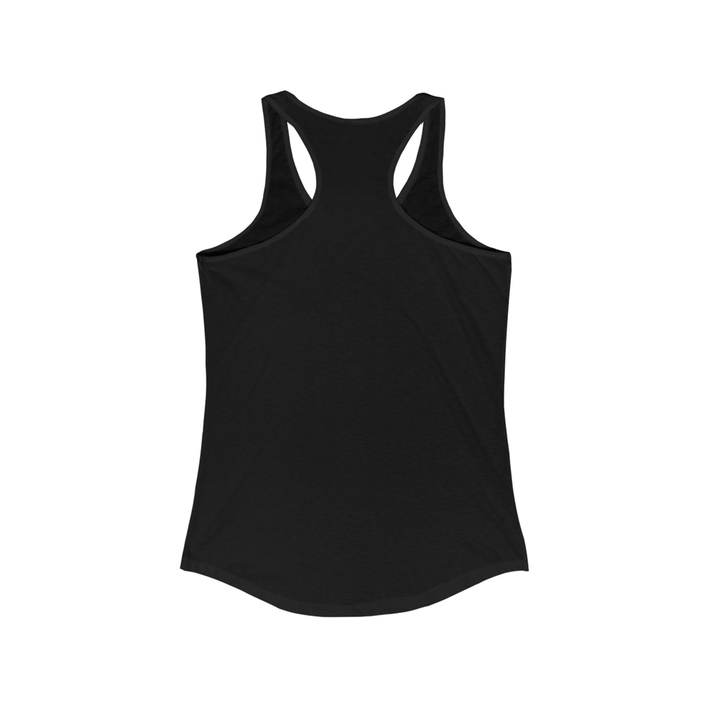 Women's Racerback Tank White Logo