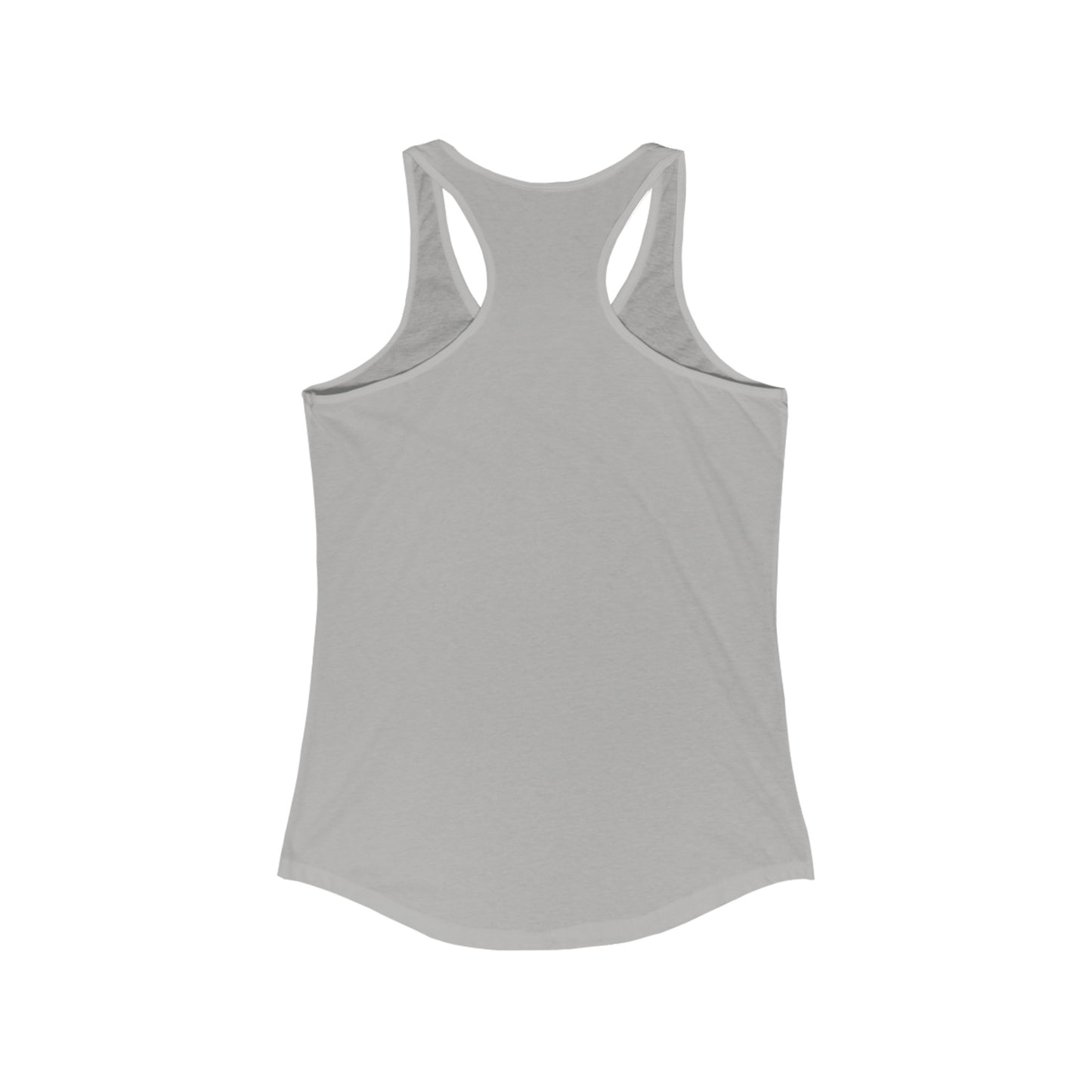 Women's Racerback Tank White Logo