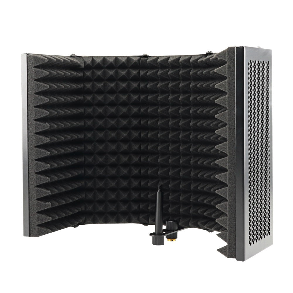 A 5-door microphone enclosure