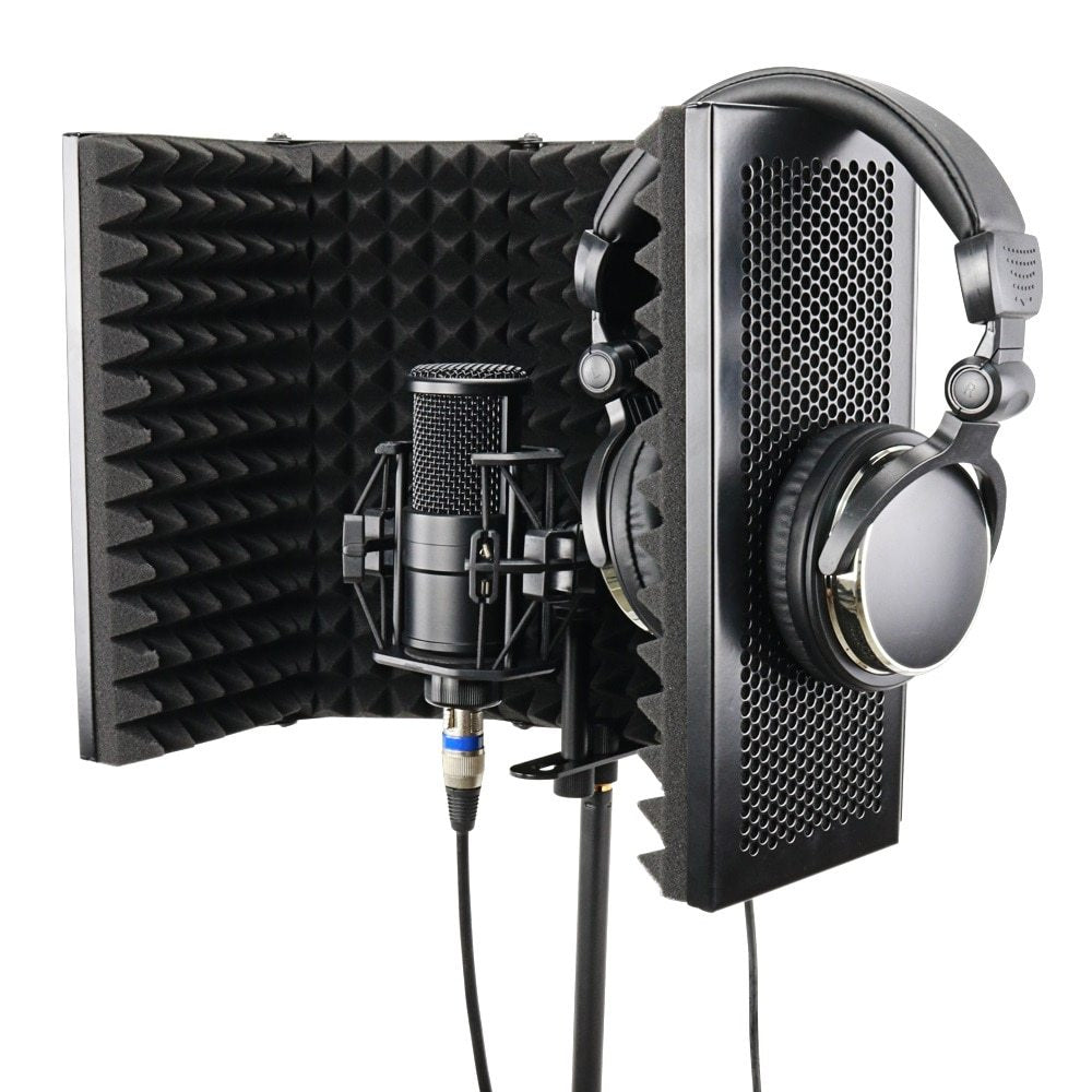 A 5-door microphone enclosure