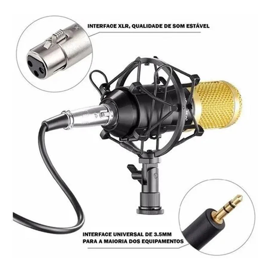 Condenser Microphone Podcast Studio Professional Recording